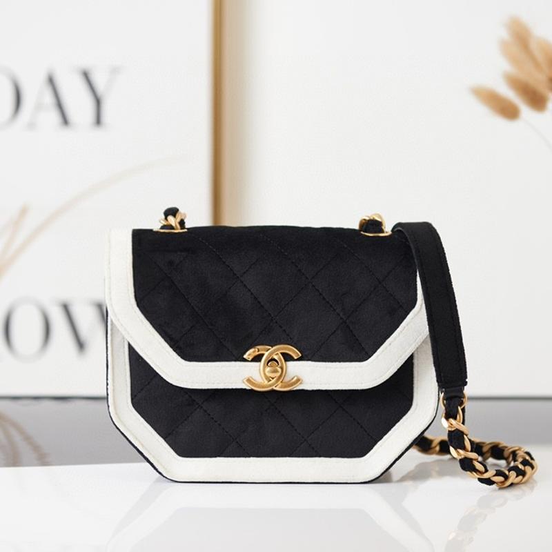 Chanel Handbags AS2597 black and white color matching